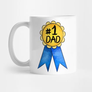 No 1 Dad Medal Mug